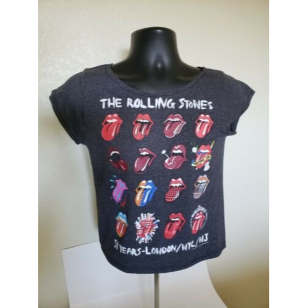 The Rolling Stones 50 Years London/NYC/NJ Women's 2012 Concert T-Shirt Small